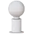 Sleek BLACK Faro Barcelona Lamp 3D model small image 2