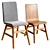 Modern Narvik Skandi Dining Chair 3D model small image 1