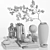 Modern Decorative Set with Statue 3D model small image 7