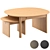 Modern Sling Coffee Side Tables 3D model small image 1