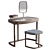 Elegant Porada Dressing Table Set 3D model small image 1