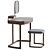 Elegant Porada Dressing Table Set 3D model small image 3