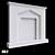 Customizable Gypsum Fireplace Portal 3D model small image 1