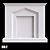 Customizable Gypsum Fireplace Portal 3D model small image 2