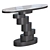 Elegant Oval Stone Console Table 3D model small image 3