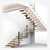 Modern Staircase 3D Model Kit 3D model small image 8