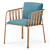 Pedrali Nari Armchair 3D Model 3D model small image 3