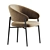 Modern Chic Linda Chair Design 3D model small image 3