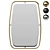 Sleek Modern Wall Mirror 3D model small image 1