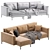 Modern Corner Sofa Kona 2013 3D model small image 5