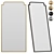 Heidi Rectangular Wall Mirror 3D model small image 1