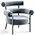 Modern Design Fabric Armchair 2025 3D model small image 5