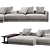 Poliform Bristol Sofa Modern Design 3D model small image 3