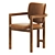 Modern Madeira Chair 2017 V-Ray 3D model small image 2