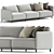 Elysian TR054 Sofa by Praddy 3D model small image 1