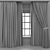 Wooden Window Curtain Parquet 3D 3D model small image 5