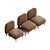 Modern Modular Lounge Sofa: AndTradition Isole 3D model small image 2