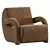 Sleek Leo Accent Chair Grayson 3D model small image 3