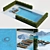 Luxury Poolside Oasis Render 3D model small image 1