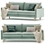 Slipson Sofa: Compact and Stylish 3D model small image 6