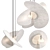 Sleek Levante Chandelier | Modern Lighting 3D model small image 1