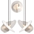 Sleek Levante Chandelier | Modern Lighting 3D model small image 3