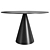 Modern Circular Dining Table Polys: 9096 3D model small image 2