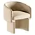 Contemporary Jessie Barrel Chair 3D model small image 2