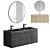 Lexmod Render Bathroom Vanity with Mirror 3D model small image 1