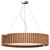 WOODLED ROTOR Chandelier: Modern Suspension Lighting 3D model small image 2