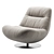 Italian Style Swivel Lounge Chair 3D model small image 1