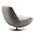 Italian Style Swivel Lounge Chair 3D model small image 6