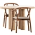 Modern Dining Set: Valerie Chair & Islets Table 3D model small image 7