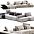 Modern Italian Design Westside Sofa 3D model small image 1