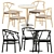 Chic Modern Dining Set by Miniforms 3D model small image 1