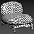 Contemporary MIKO Lounge Chair Art 3D model small image 7