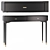 Novani Black Console with Drawers 3D model small image 1