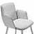 Modern Wing Chair in Leather 3D model small image 7