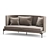 Modern Minimalist Living Divani Clan Sofa 3D model small image 5