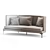 Modern Minimalist Living Divani Clan Sofa 3D model small image 6