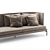 Modern and Stylish Living Divani Sofa 3D model small image 5