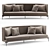 Modern Living Divani Clan Sofa 3D model small image 1