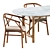 Modern Chic Dining Set: Valerie Chair & Ayana Table 3D model small image 2