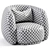 Modern Pacific Armchair Design 3D model small image 7