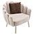 Elegant Armchair Amira: 3D Model 3D model small image 2