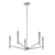 Satin Brass Minimalist Chandelier 3D model small image 3