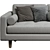 Modern Scandinavian Chaise Longue Sofa 3D model small image 3