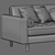 Modern Scandinavian Chaise Longue Sofa 3D model small image 4