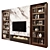 Modern TV Wall Decor Shelf 3D model small image 2