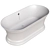 Astra Form Sharm Bathtub - Cast Marble 3D model small image 3